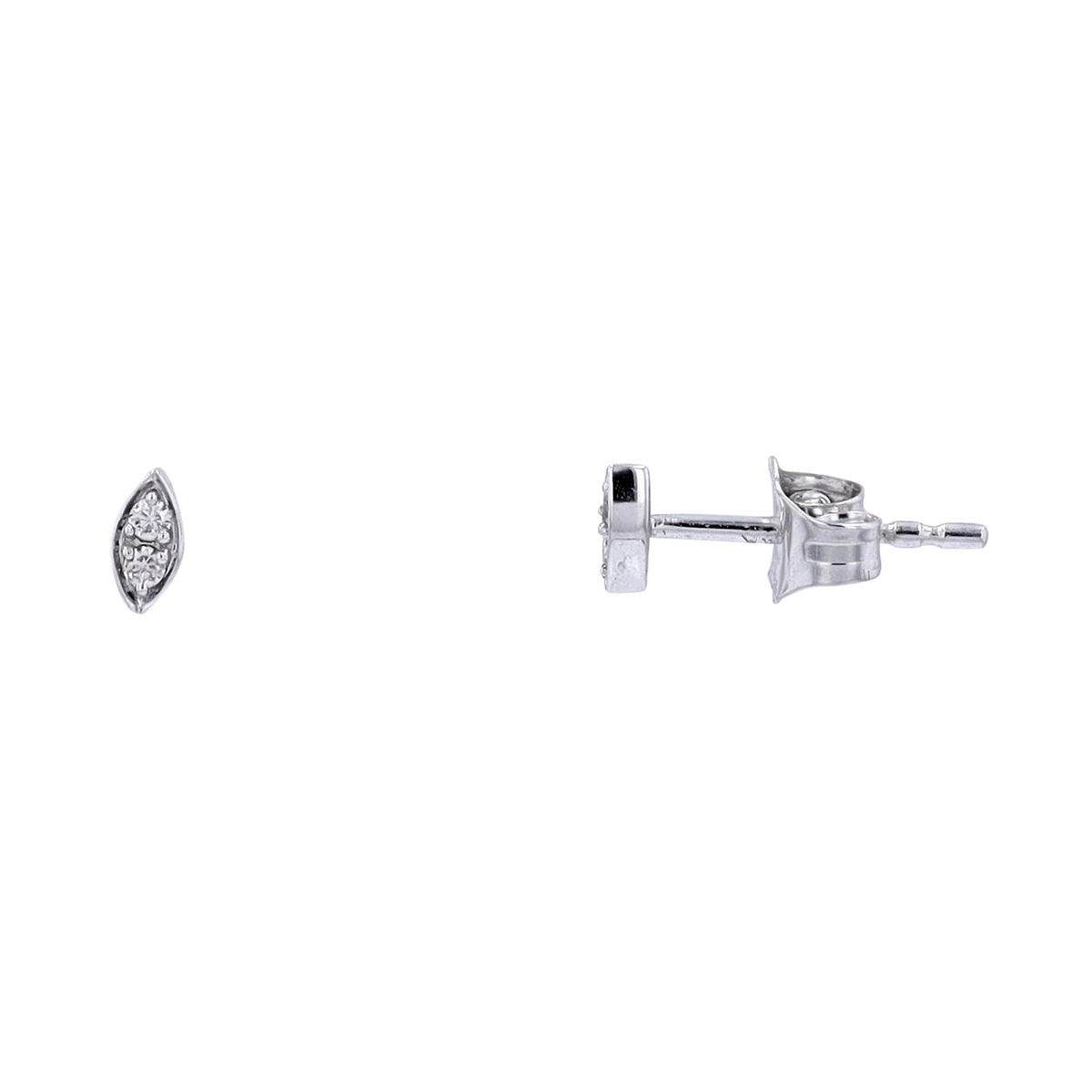 14K Diamond Marquise Shaped Studs<p><strong>More Colors Available</p></strong>
