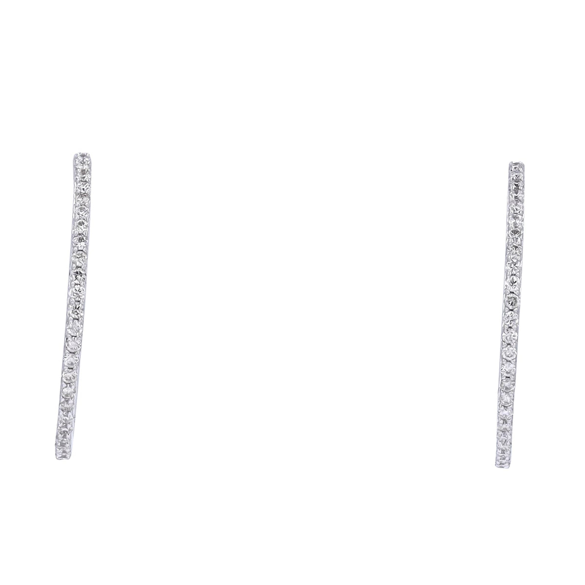 14K Diamond Hoops<p><strong>More Colors Available</p></strong>