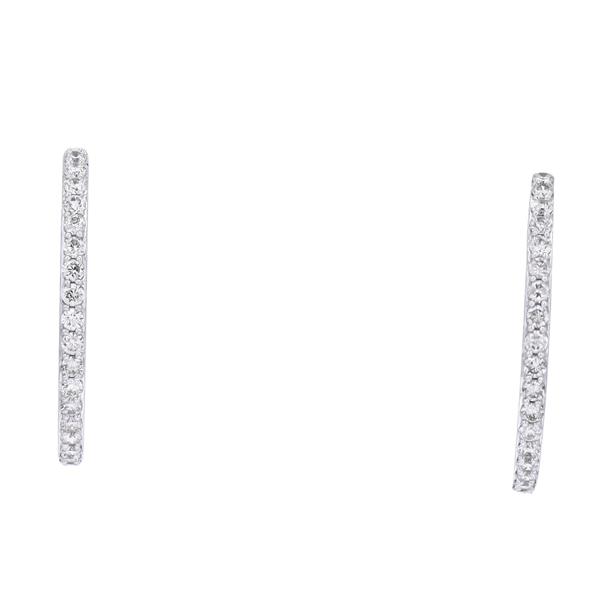 14K Diamond Hoops<p><strong>More Colors Available</p></strong>