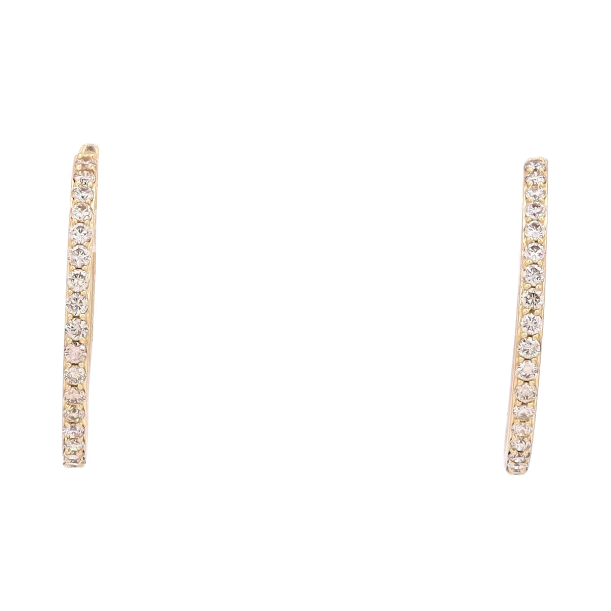 14K Diamond Hoops<p><strong>More Colors Available</p></strong>