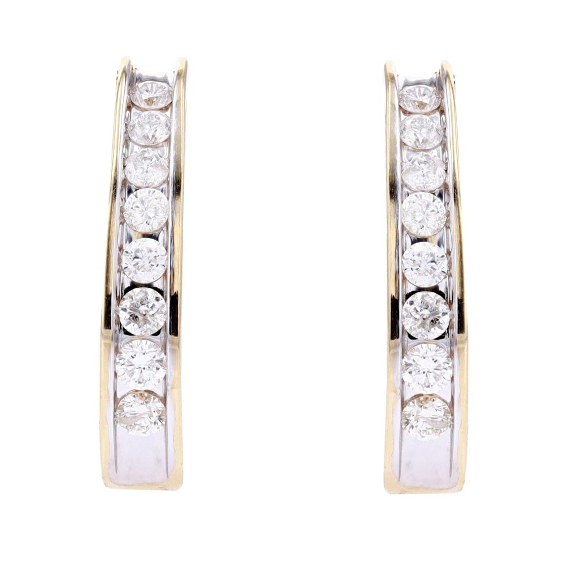 10K 1 CTW Diamond French Clip Earrings<p><strong>More Colors Available</p></strong>