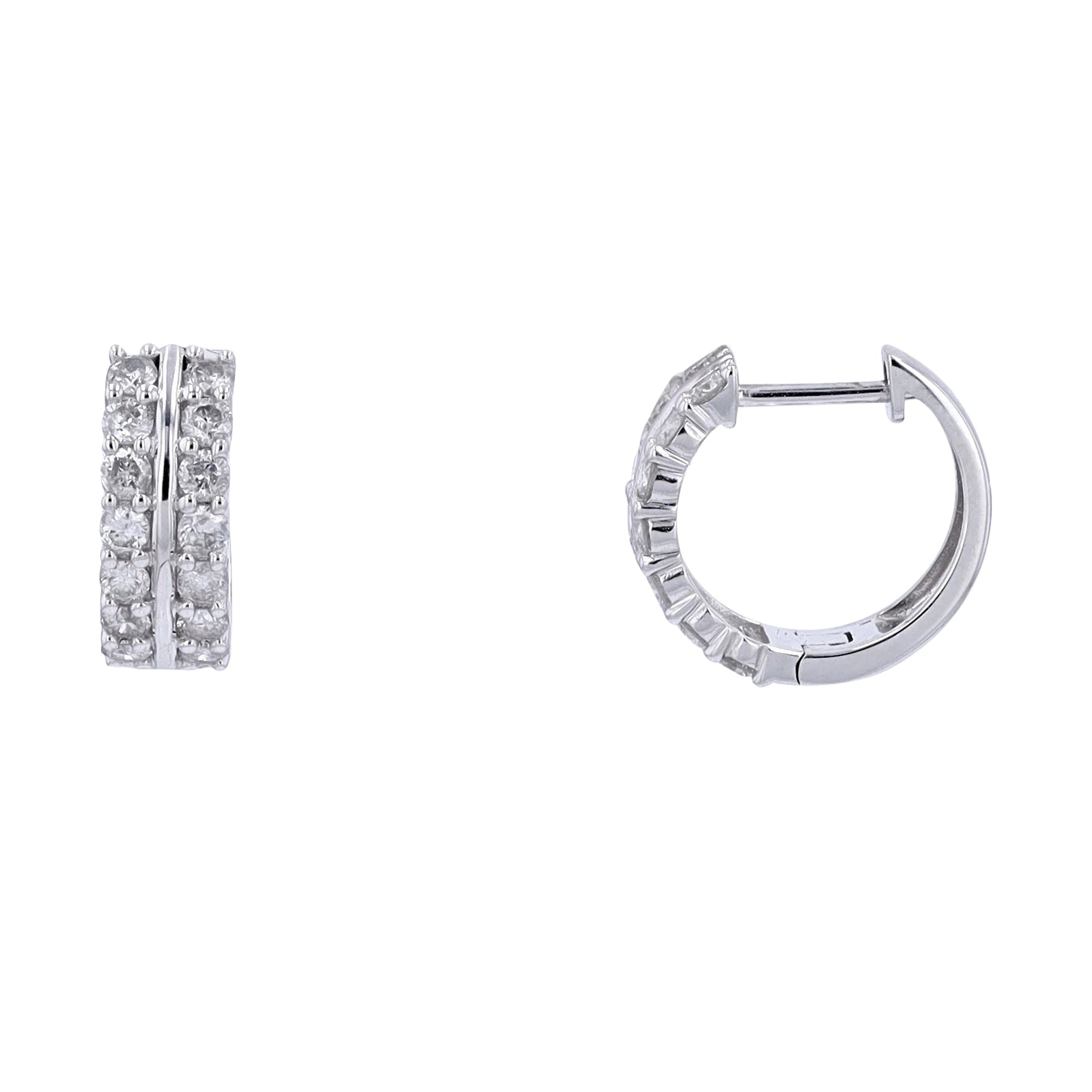 14K 1 CT Diamond Huggies<p><strong>More Colors Available</p></strong>