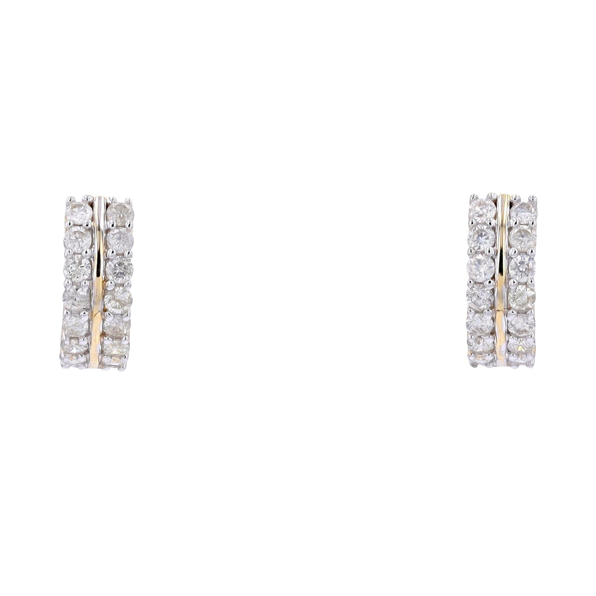 14K 1 CT Diamond Huggies<p><strong>More Colors Available</p></strong>
