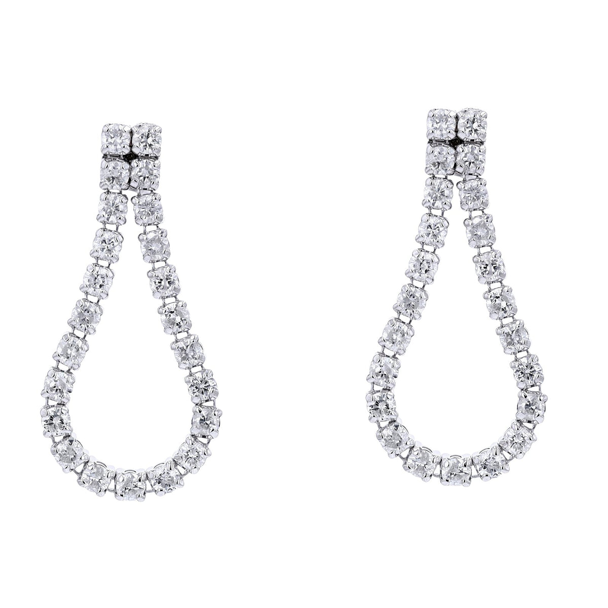 14K Looped Diamond Earring<p><strong>More Colors Available</p></strong>