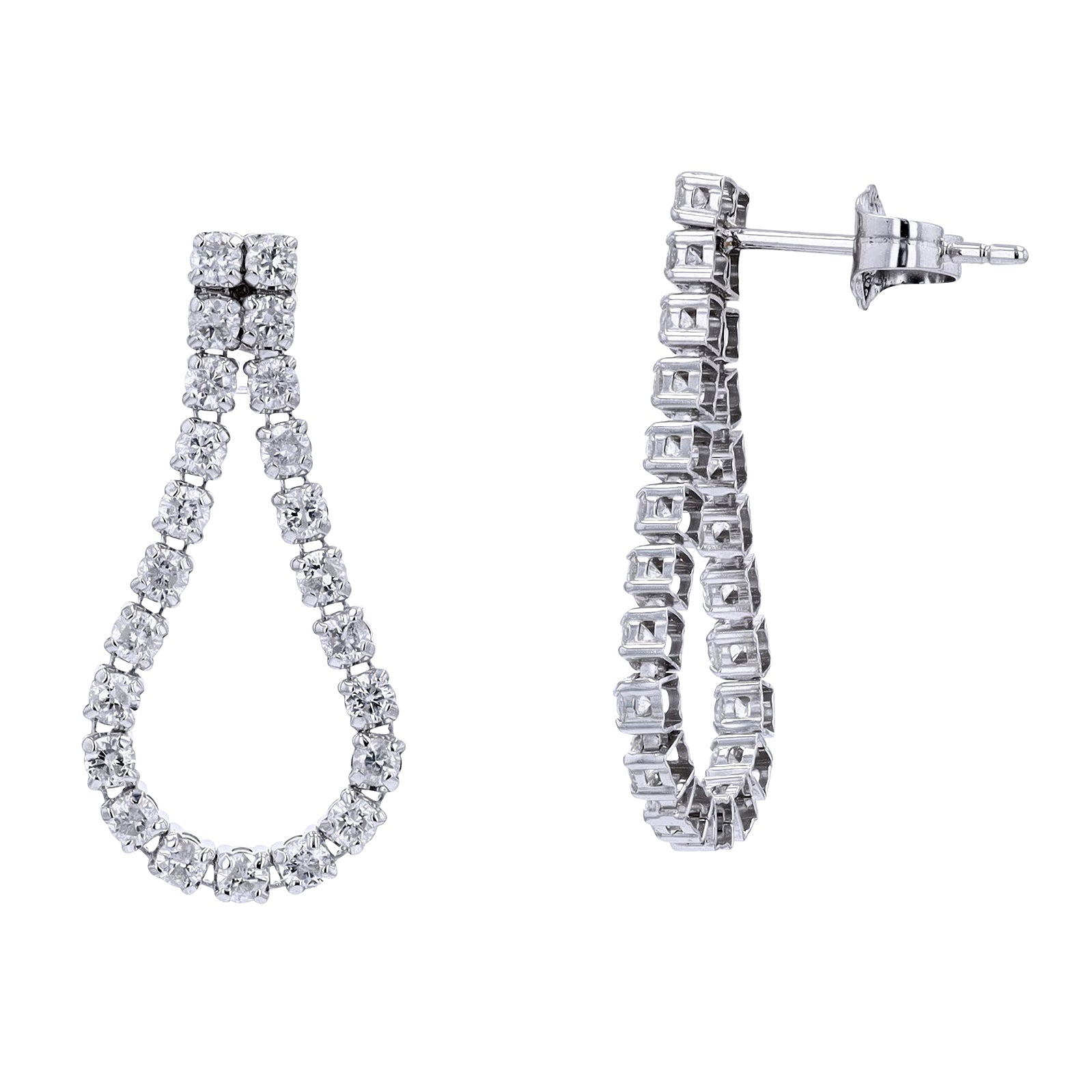 14K Looped Diamond Earring<p><strong>More Colors Available</p></strong>