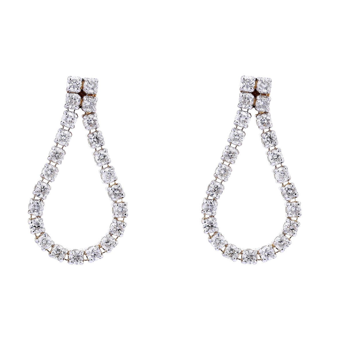 14K Looped Diamond Earring<p><strong>More Colors Available</p></strong>
