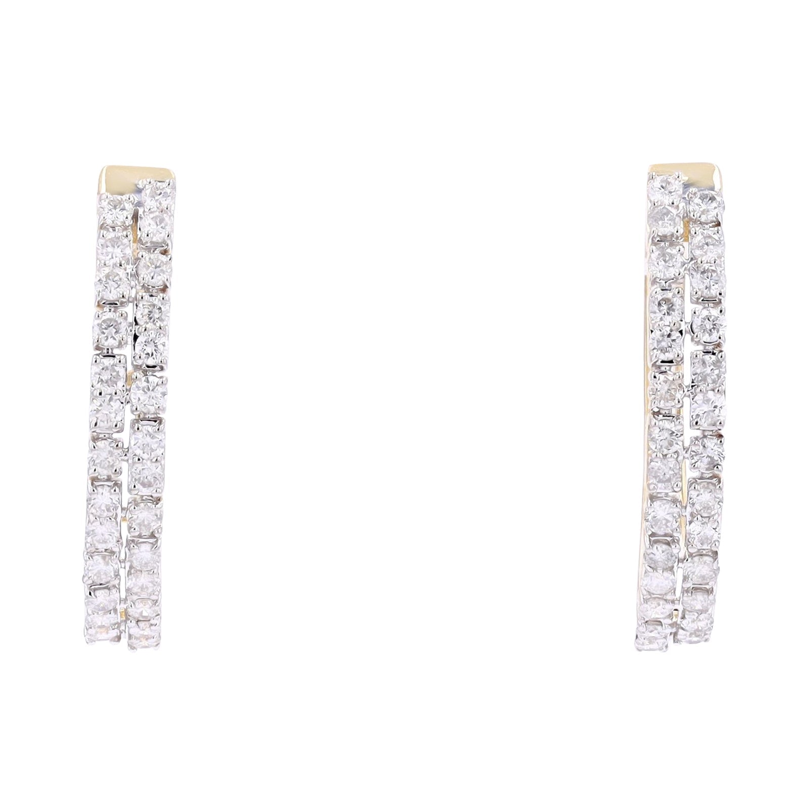 14K Diamond Hoops<p><strong>More Colors Available</p></strong>