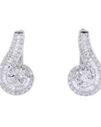 10K WG 1 CTW Diamond Earrings