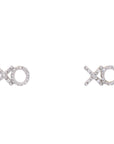 10K Diamond 'X' & 'O' Studs