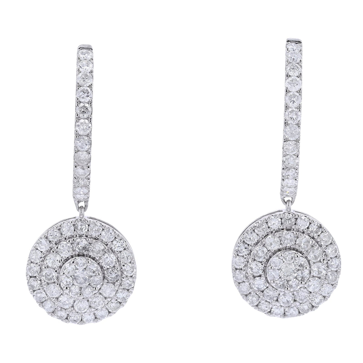 14K WG 4.29 CTW Diamond Earrings