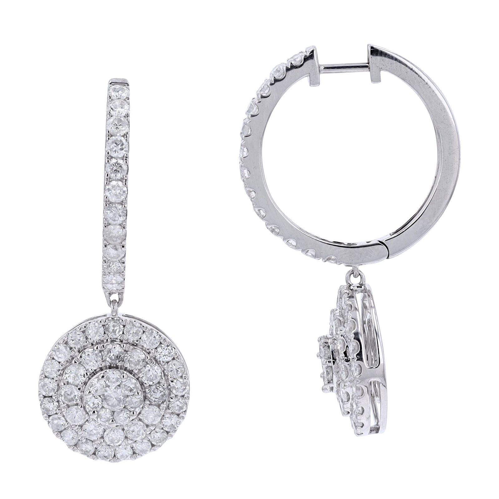 14K WG 4.29 CTW Diamond Earrings