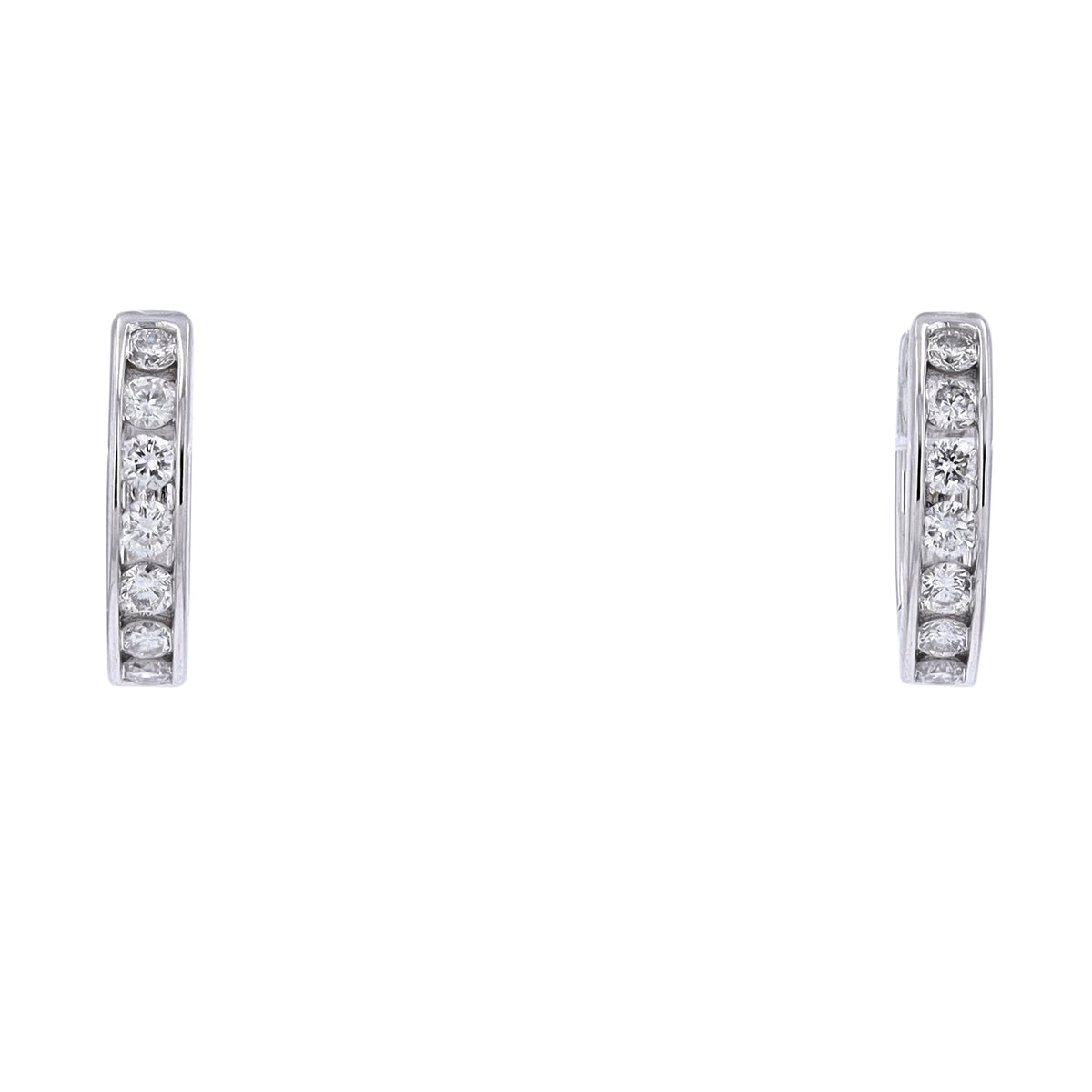 14K Gold Diamond Huggies<p><strong>More Colors Available</p></strong>