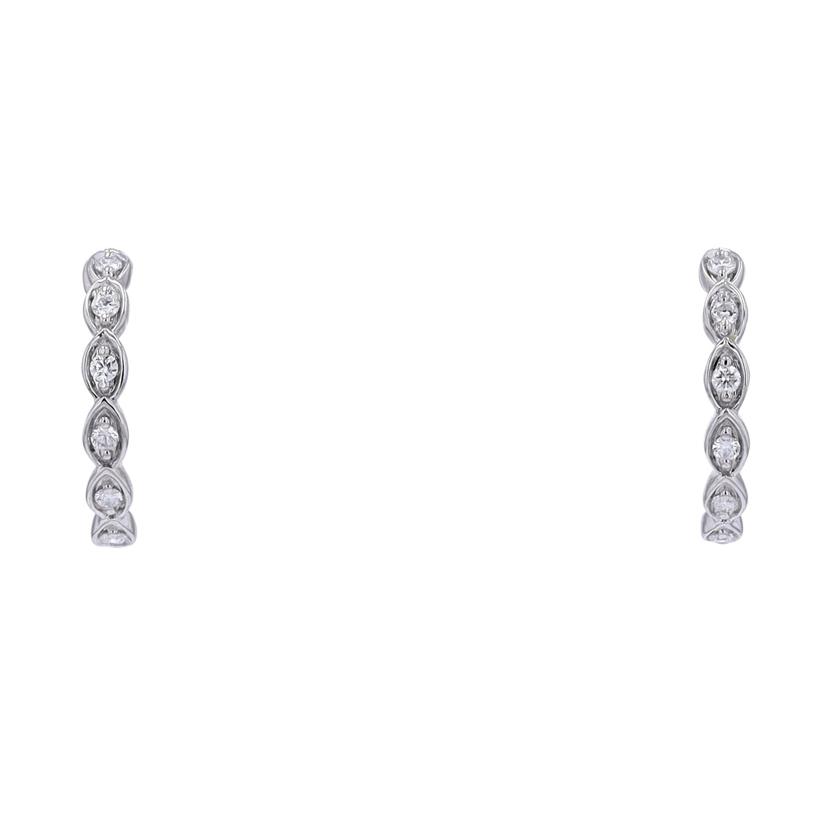 14K Diamond Hoops<p><strong>More Colors Available</p></strong>