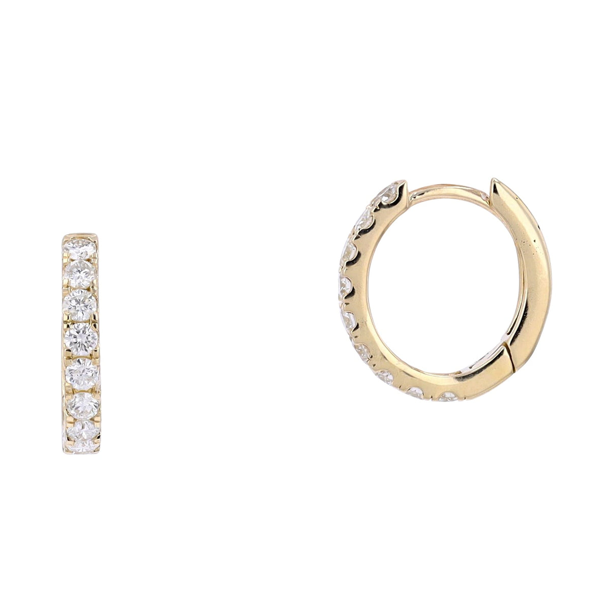 14K Diamond Huggies<p><strong>More Colors Available</p></strong>