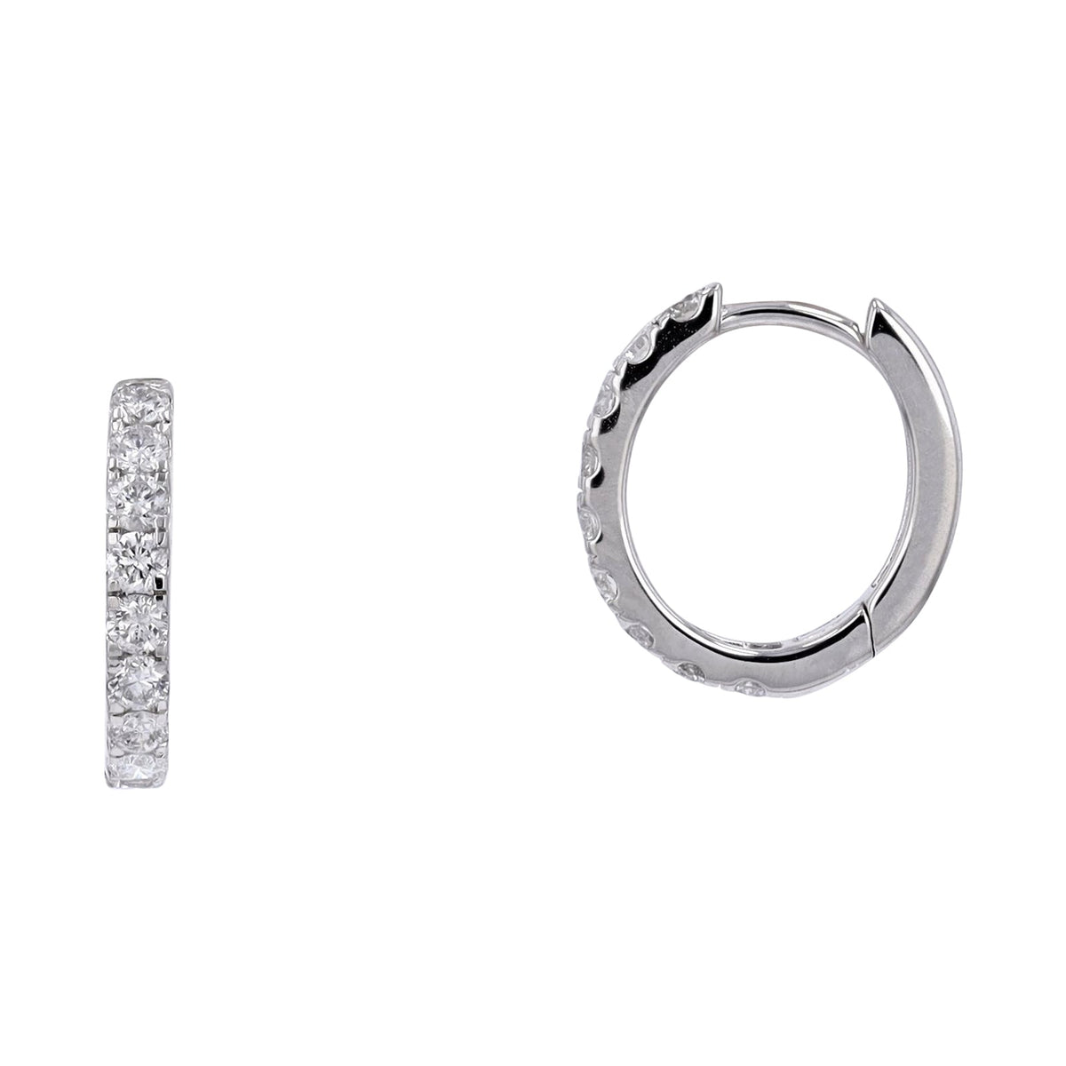 14K Diamond Huggies<p><strong>More Colors Available</p></strong>