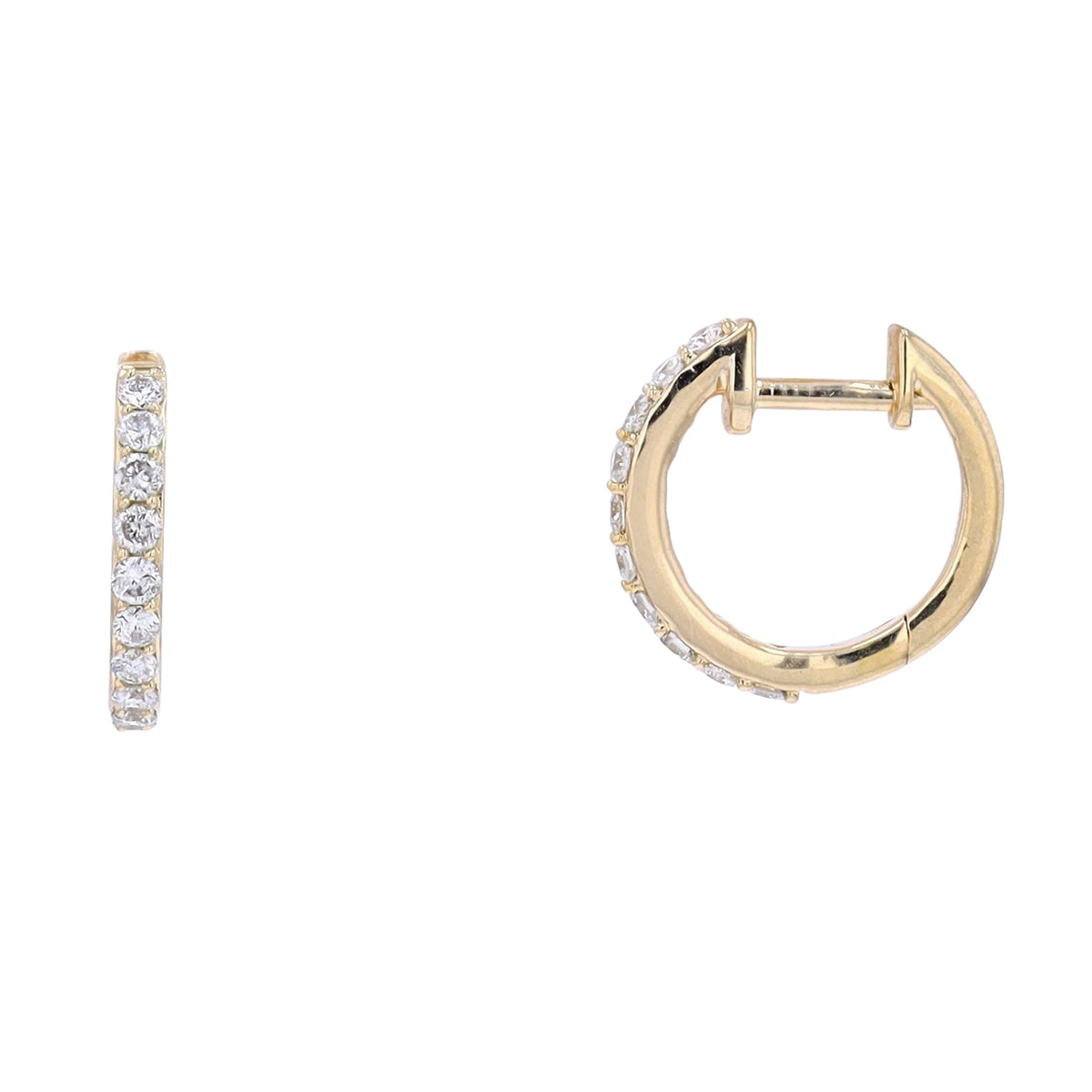 14K Diamond Huggies <p><strong>More Colors Available</p></strong>