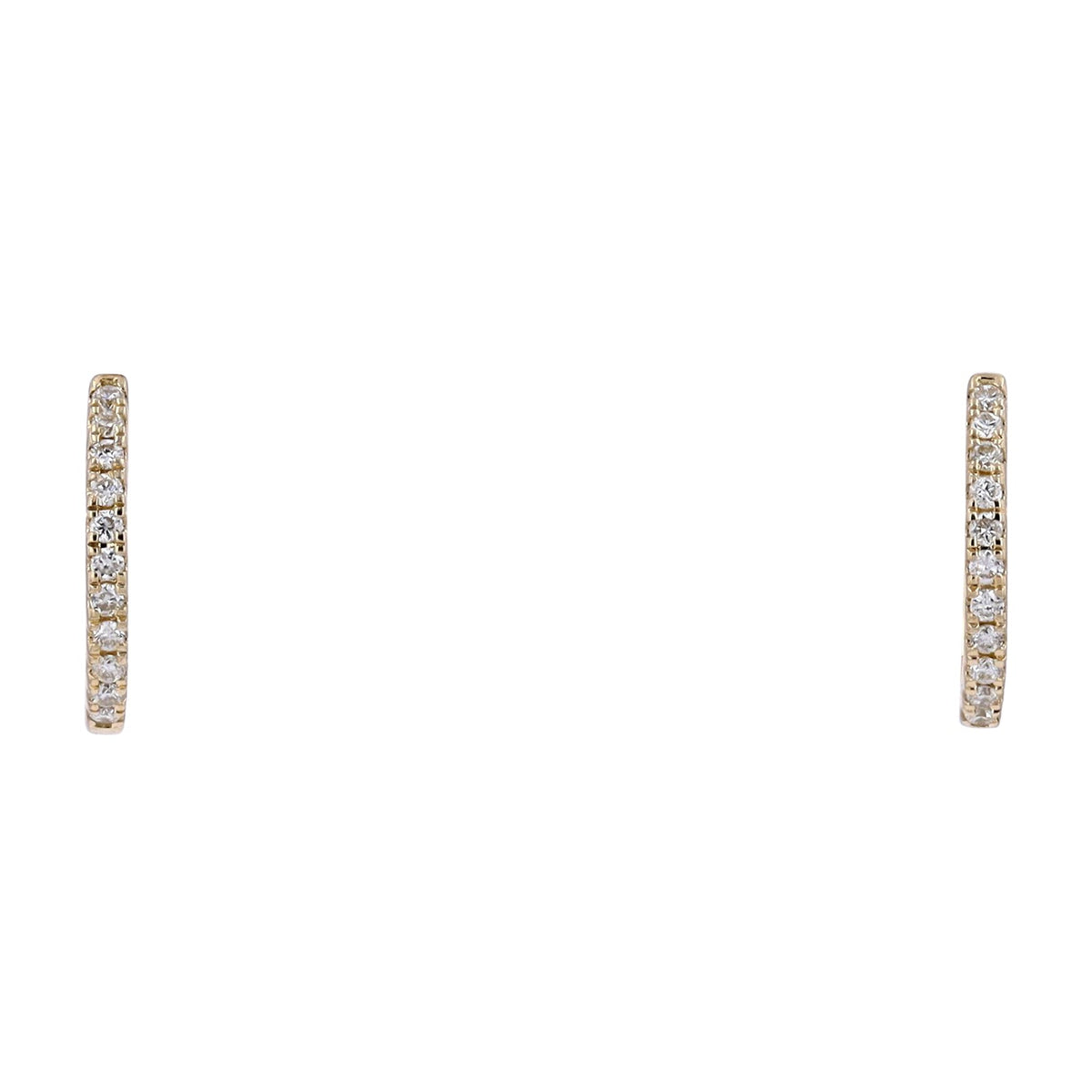 14K Diamond Huggies<p><strong>More Colors Available</p></strong>