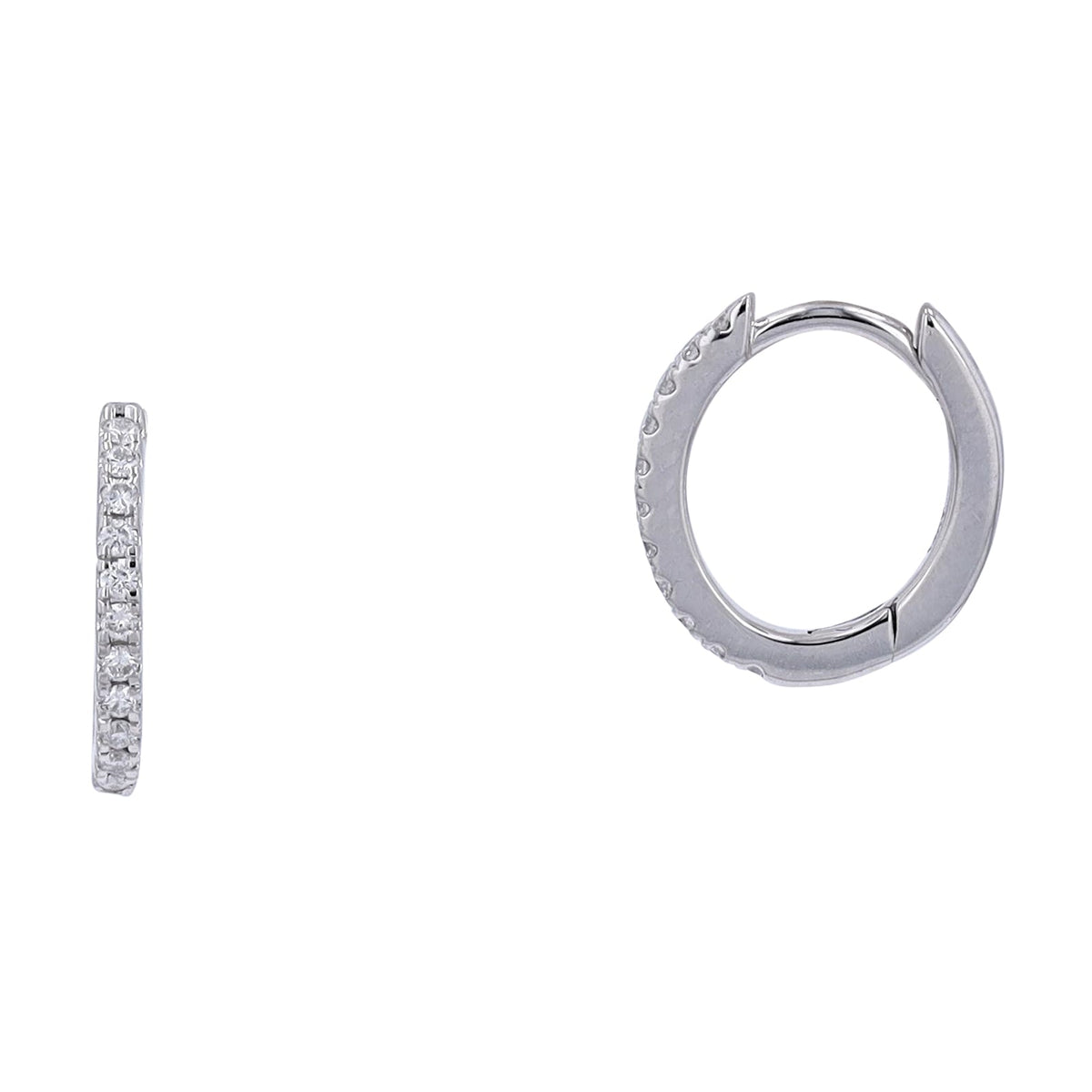 14K Diamond Huggies<p><strong>More Colors Available</p></strong>