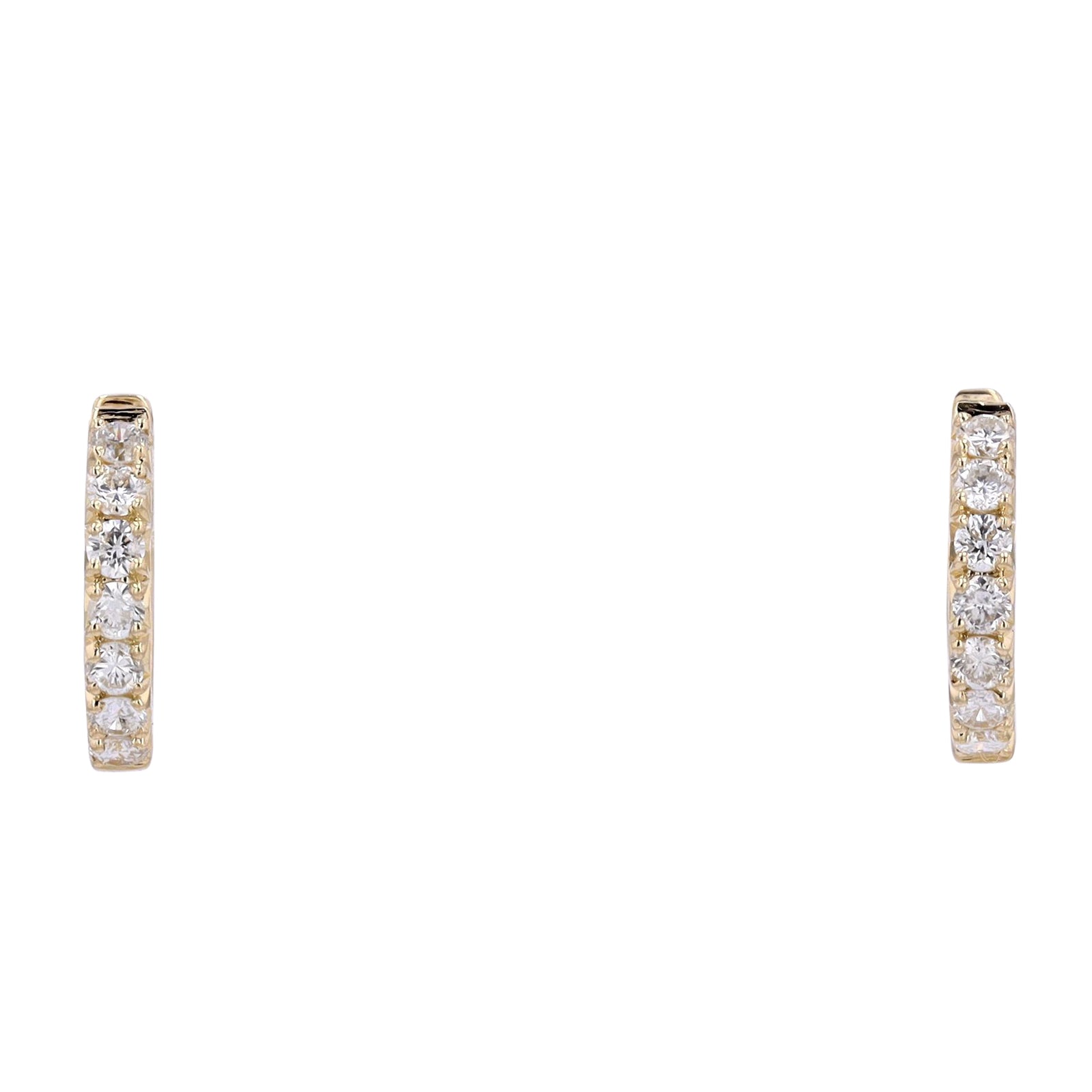 14K Diamond Huggies<p><strong>More Colors Available</p></strong>