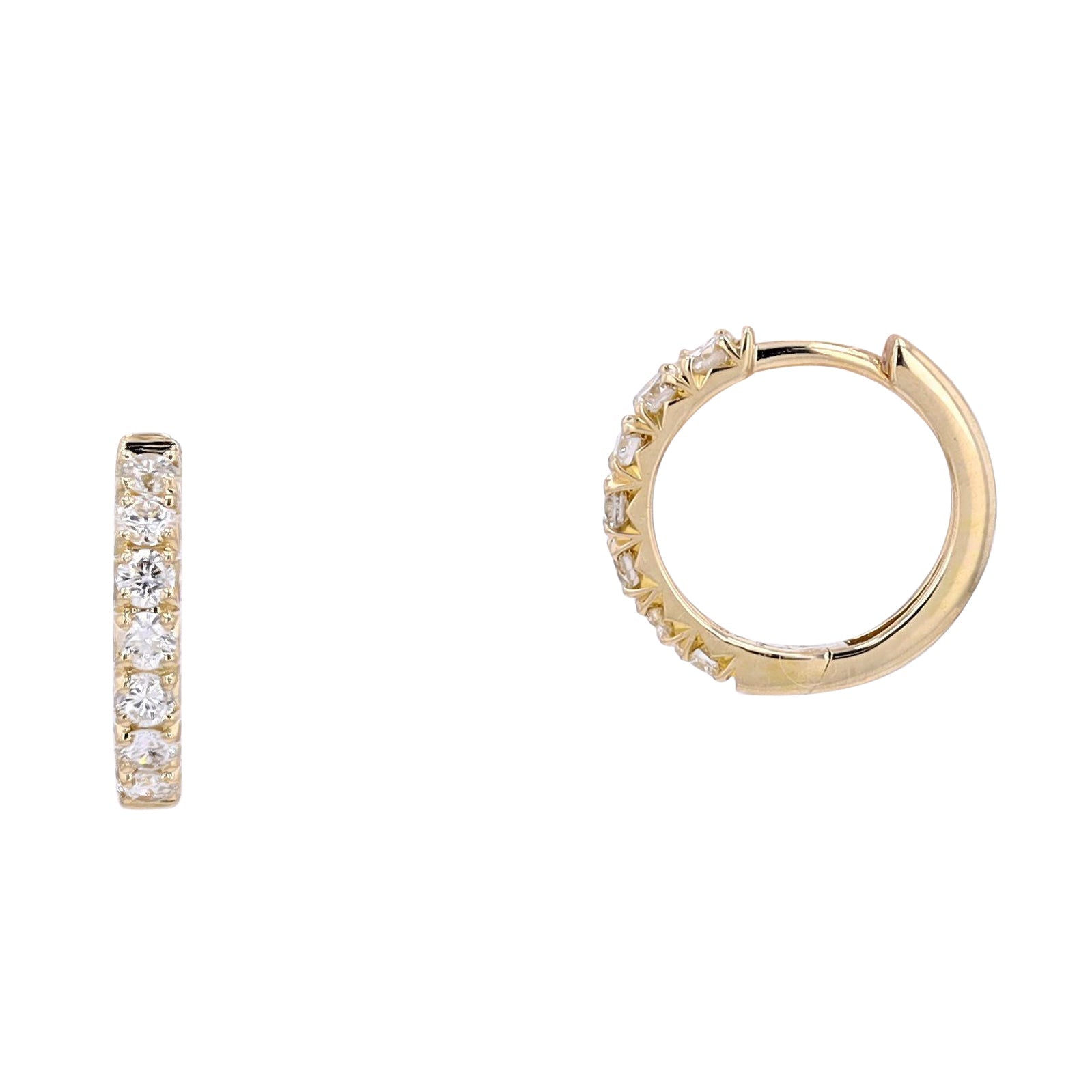 14K Diamond Huggies<p><strong>More Colors Available</p></strong>