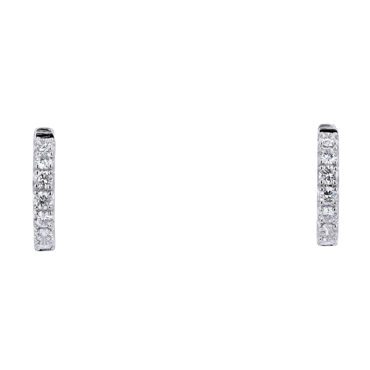 14K Diamond Huggies<p><strong>More Colors Available</p></strong>