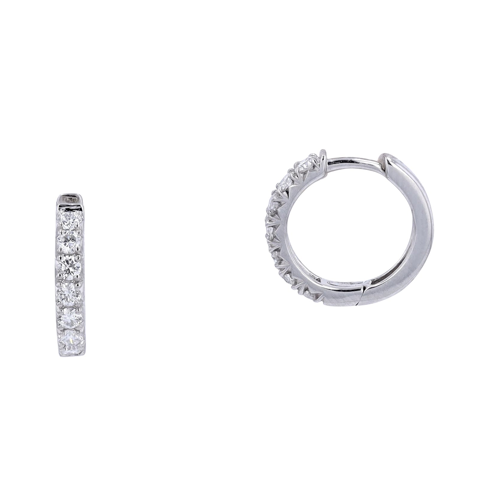 14K Diamond Huggies<p><strong>More Colors Available</p></strong>