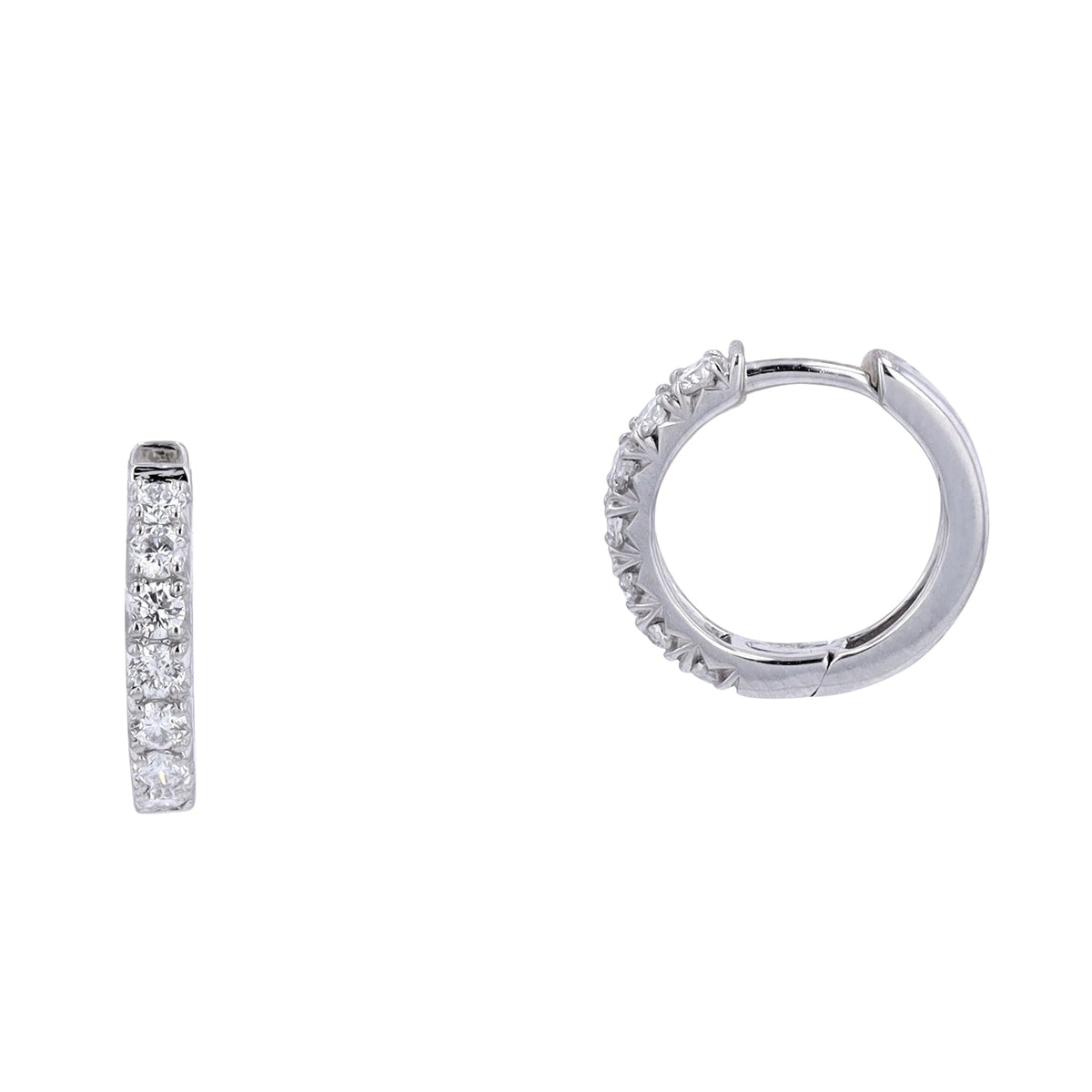 14K Diamond Huggies<p><strong>More Colors Available</p></strong>