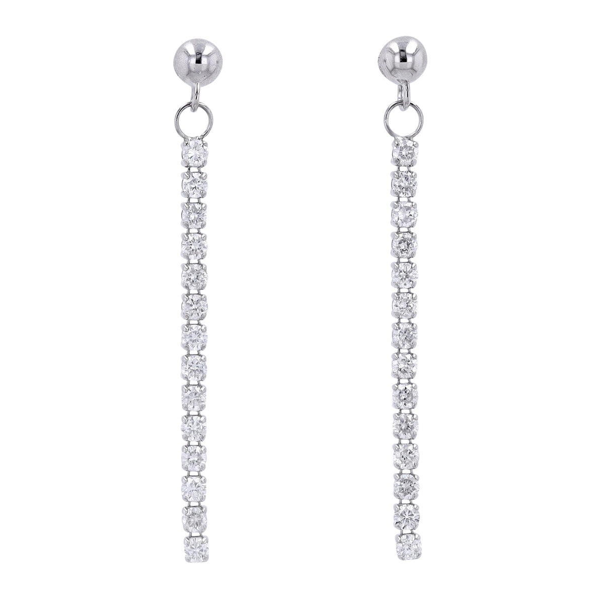 14K 1 CTW Diamond Dangle Earrings<p><strong>More Colors Available</p></strong>