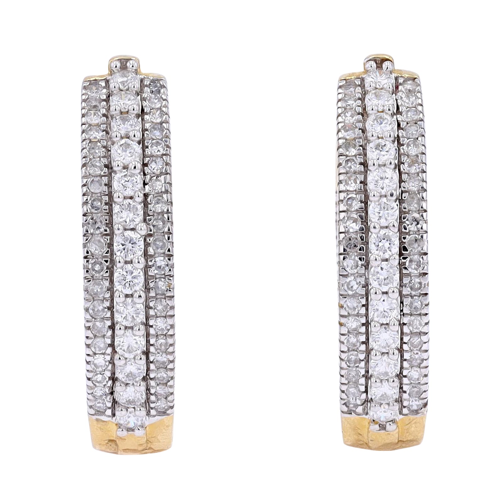 14K 2 CT Diamond Inside-Out Hoops<p><strong>More Colors Available</p></strong>