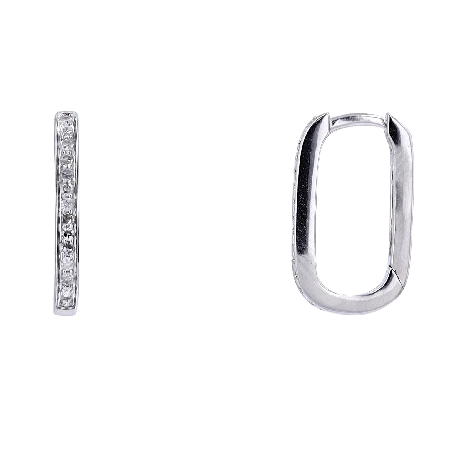 14K .20 CTW Diamond Oval Hoops<p><strong>More Colors Available</p></strong>