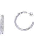 10K WG .33 CTW Diamond C-Hoops