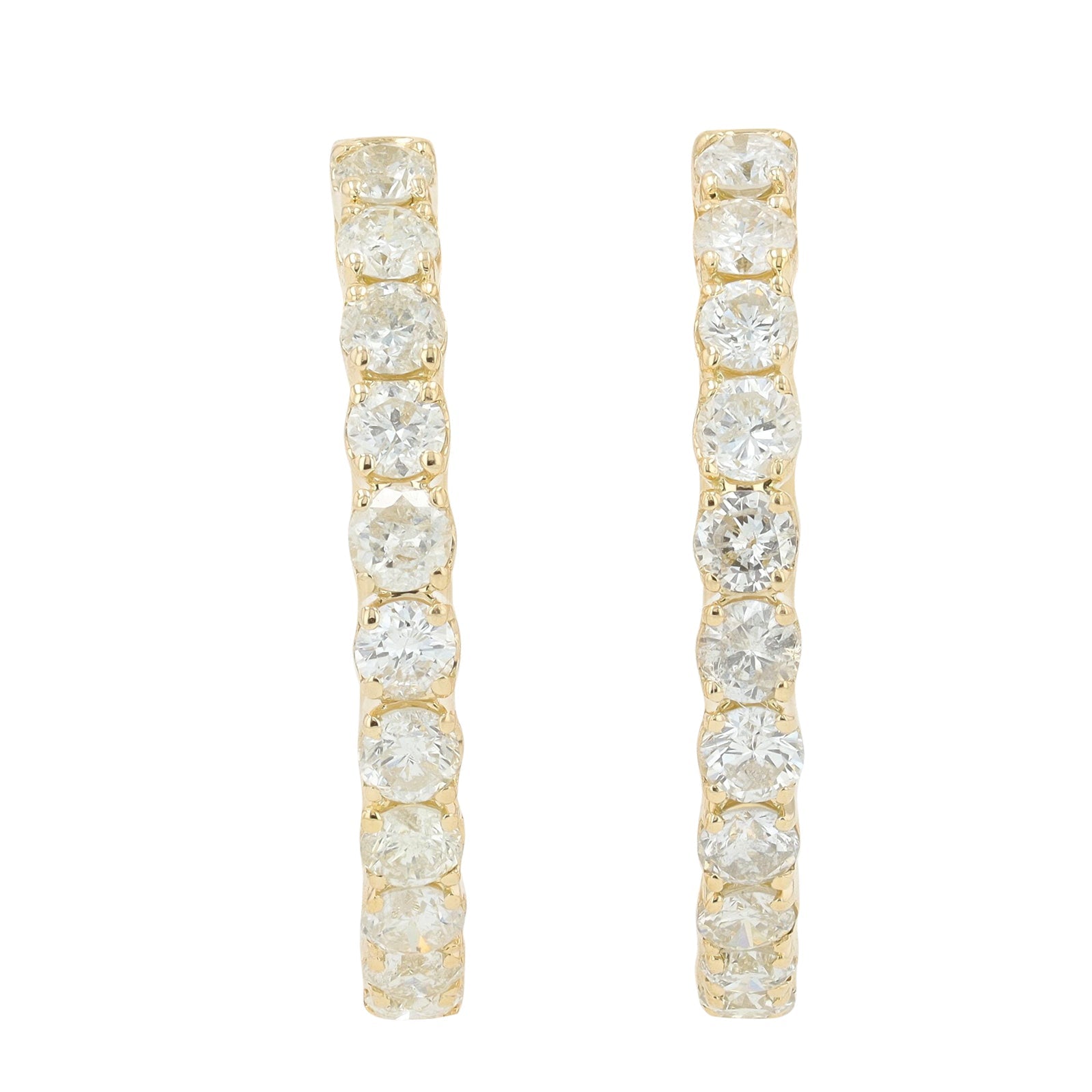 14K 0.80 CTW Diamond Hoops<p><strong>More Colors Available</p></strong>