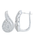 10K WG 1 CT Diamond Earrings