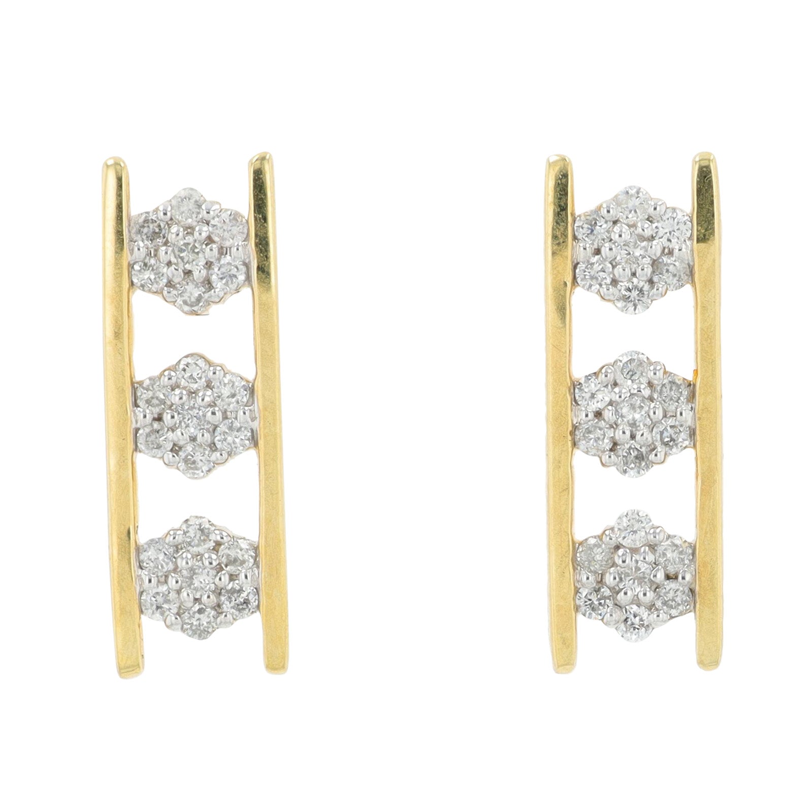 10K YG 0.25 CTW Diamond Earrings