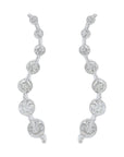 10K WG .62 CTW Diamond Journey Earrings