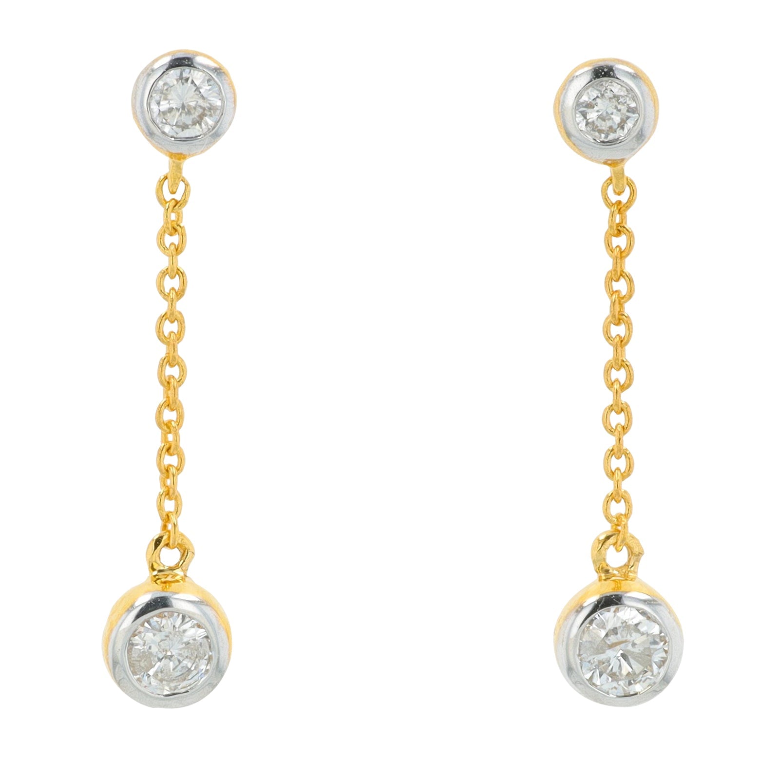 14K YG .27 CT Diamond Earrings