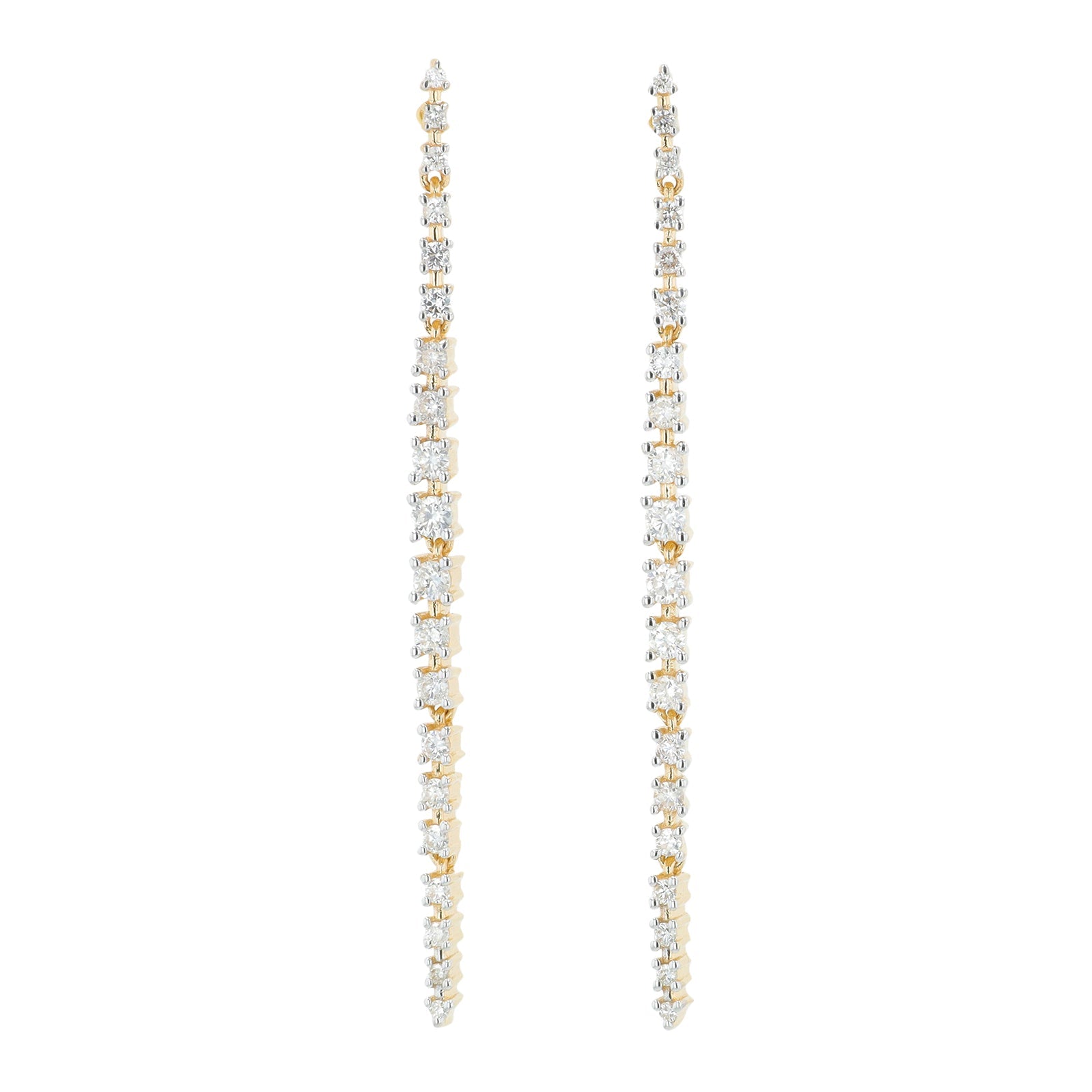 14K YG .80 CT Diamond Earrings