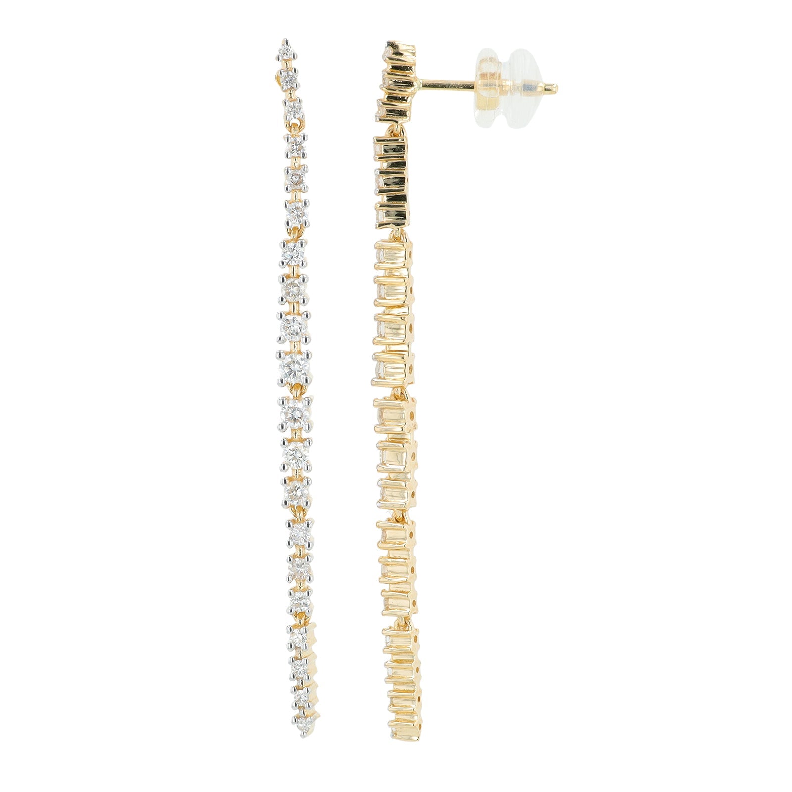 14K YG .80 CT Diamond Earrings