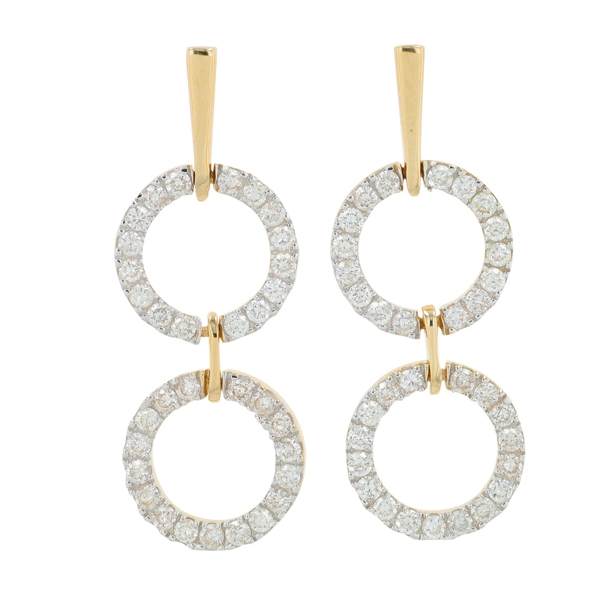 14K 1 CT Diamond Earrings<p><strong>More Colors Available</p></strong>