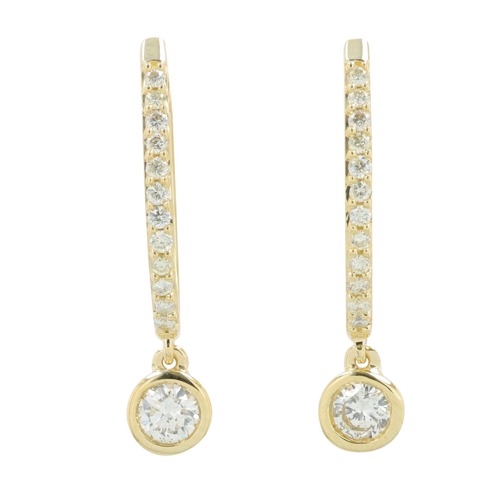 14K YG .36 CT Diamond Earrings