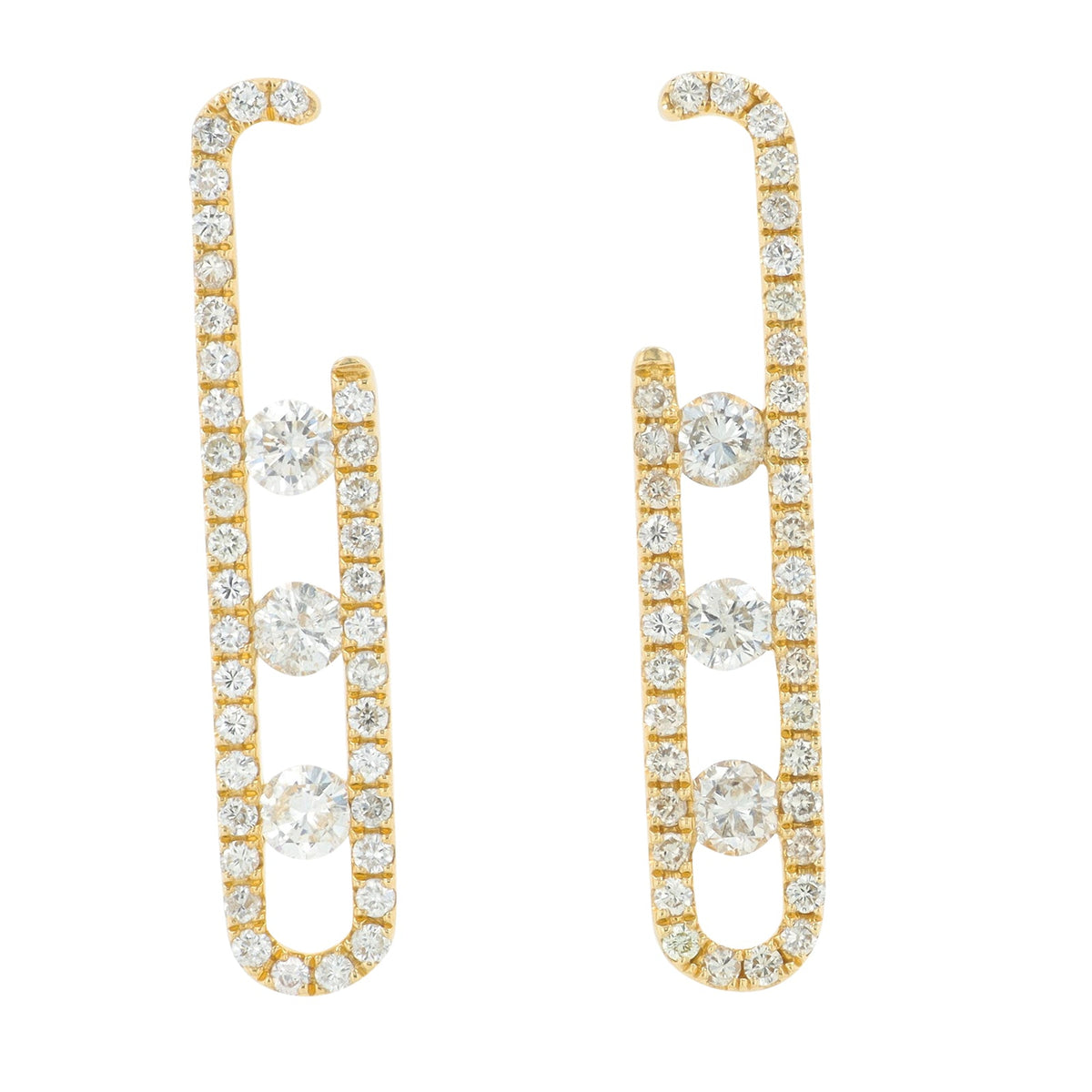 14K 1 CT Diamond Earrings<p><strong>More Colors Available</p></strong>