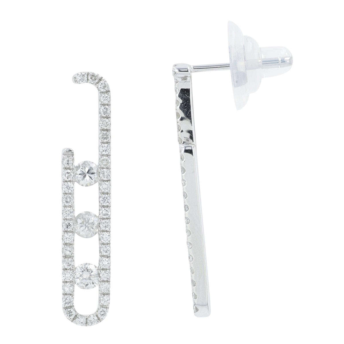 14K 1 CT Diamond Earrings<p><strong>More Colors Available</p></strong>
