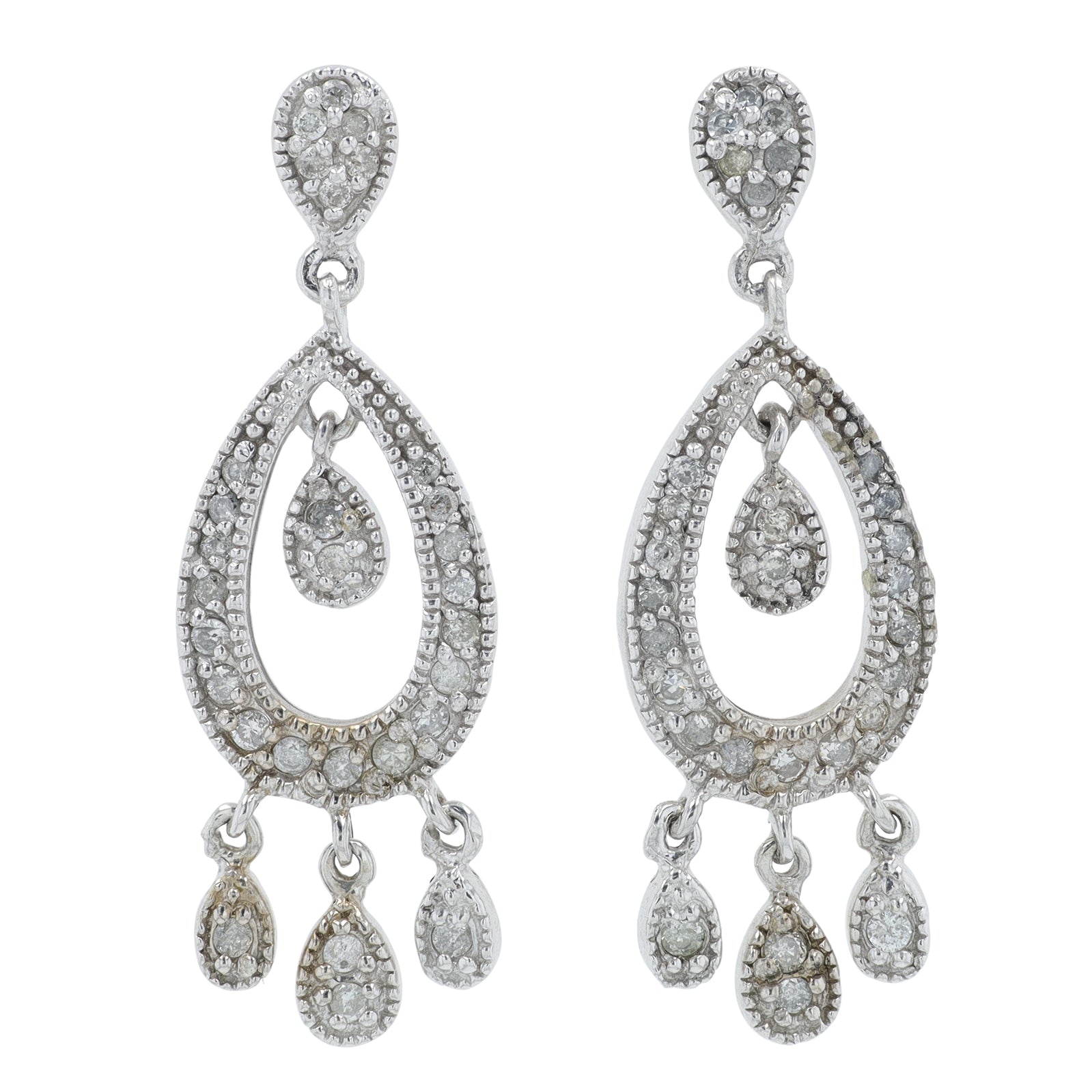 14K WG .33 CTW Diamond Earrings