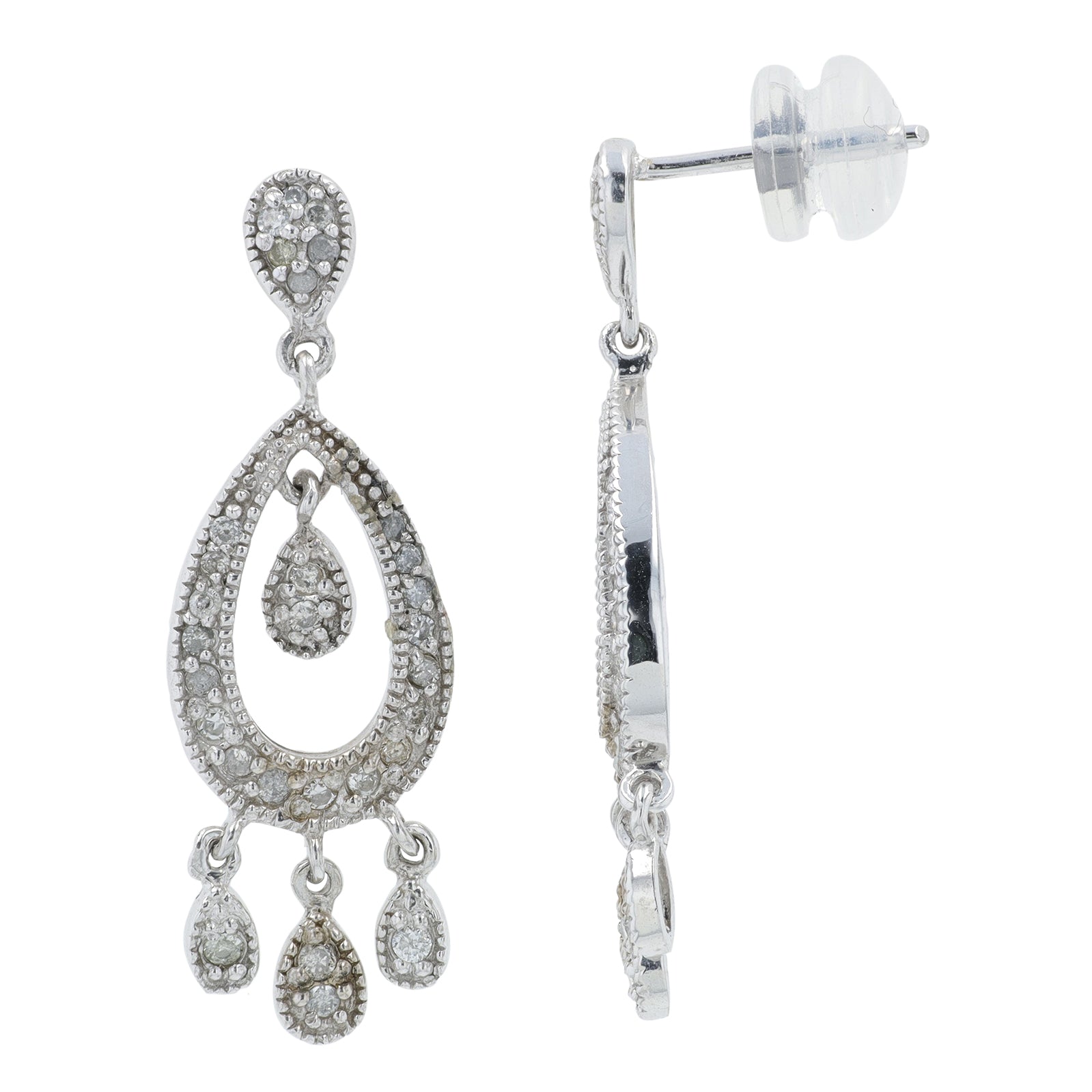 14K WG .33 CTW Diamond Earrings