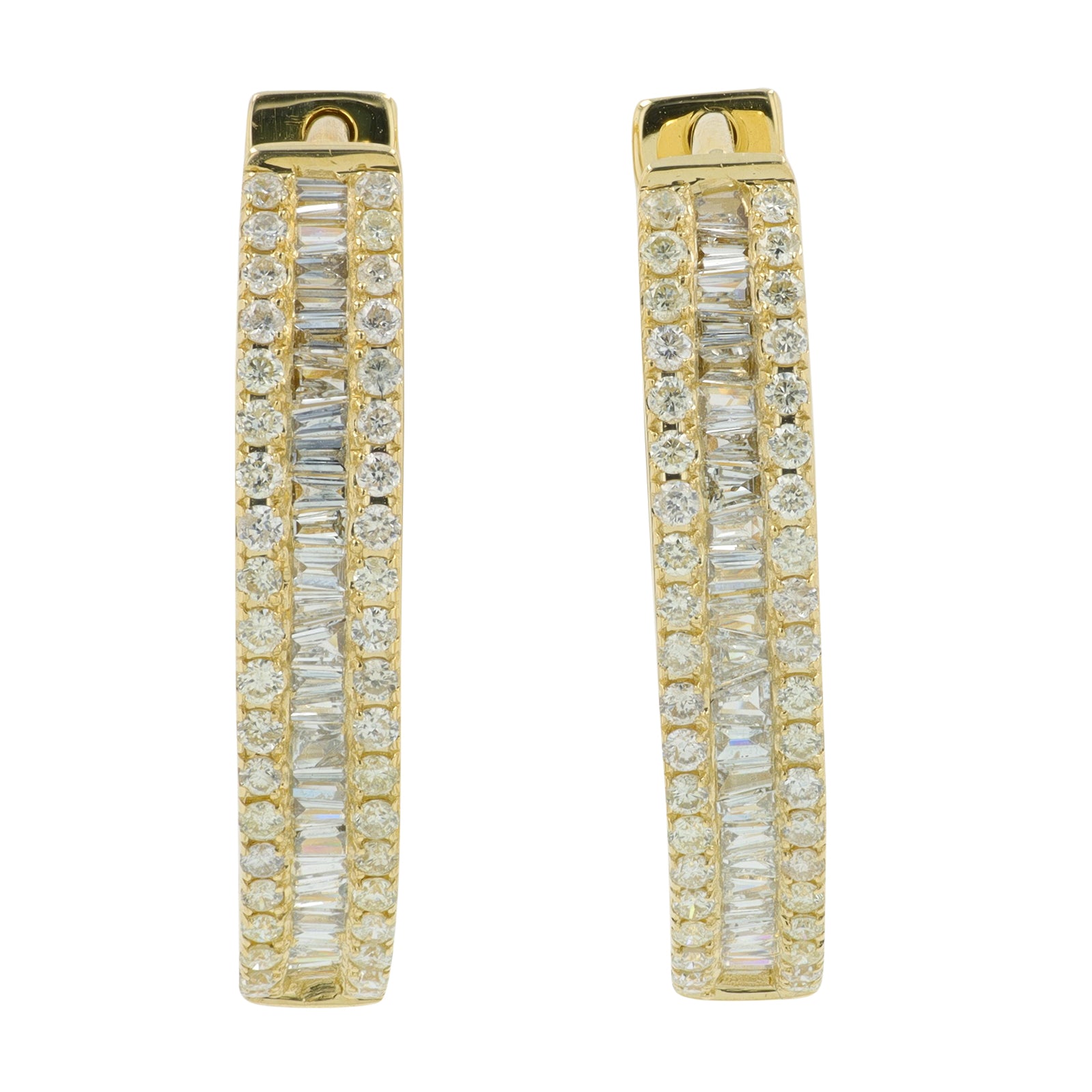 14K .60 CT Diamond Hoops<p><strong>More Colors Available</p></strong>