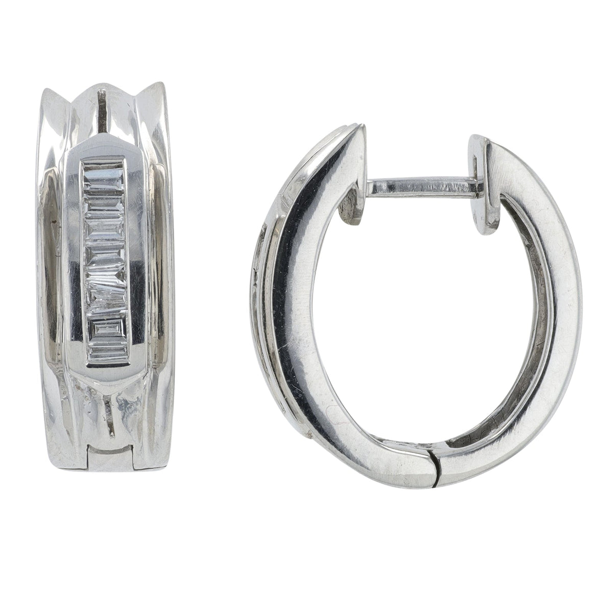 14K WG .40 CTW Diamond Earrings