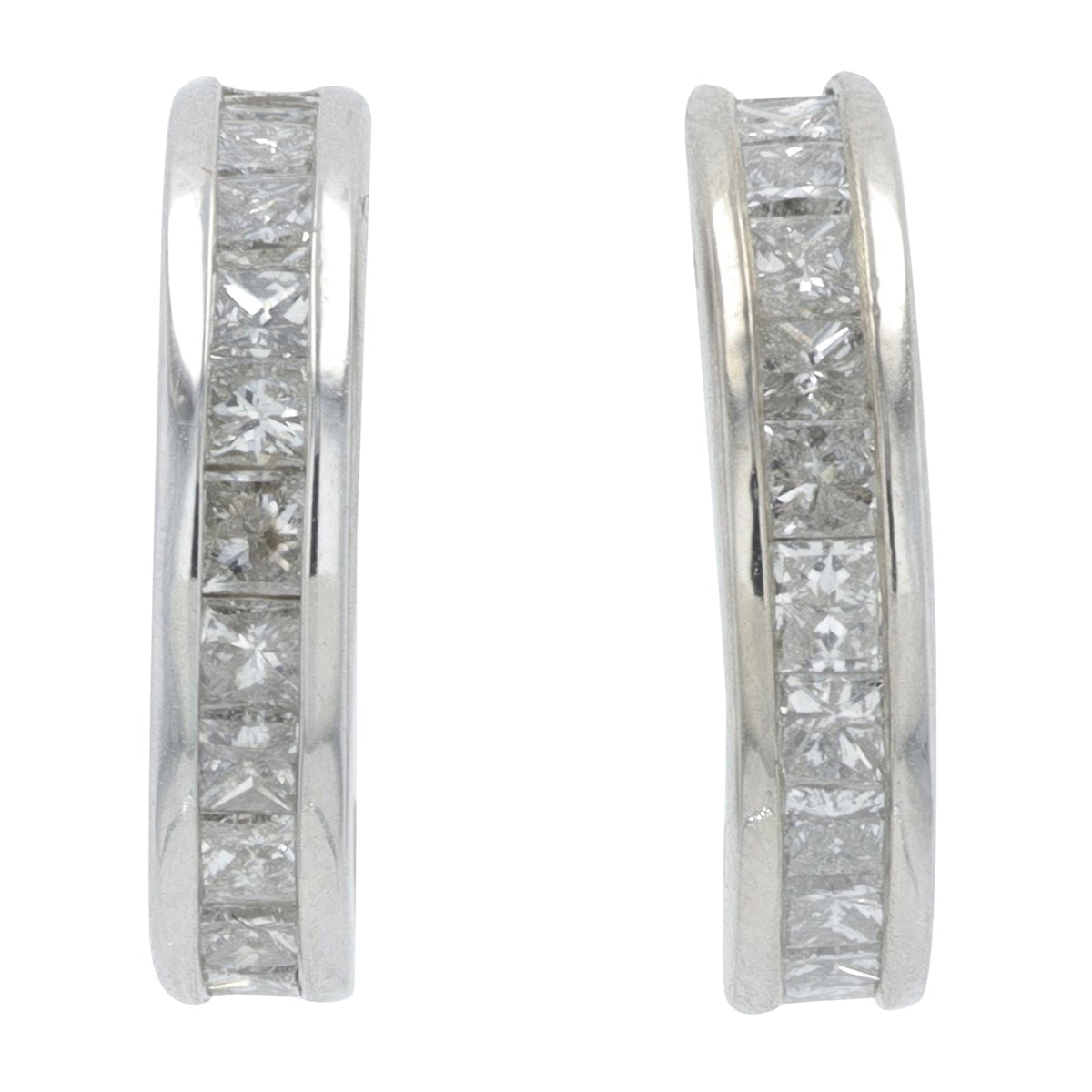 14K .50 CT Diamond C-Hoops<p><strong>More Colors Available</p></strong>