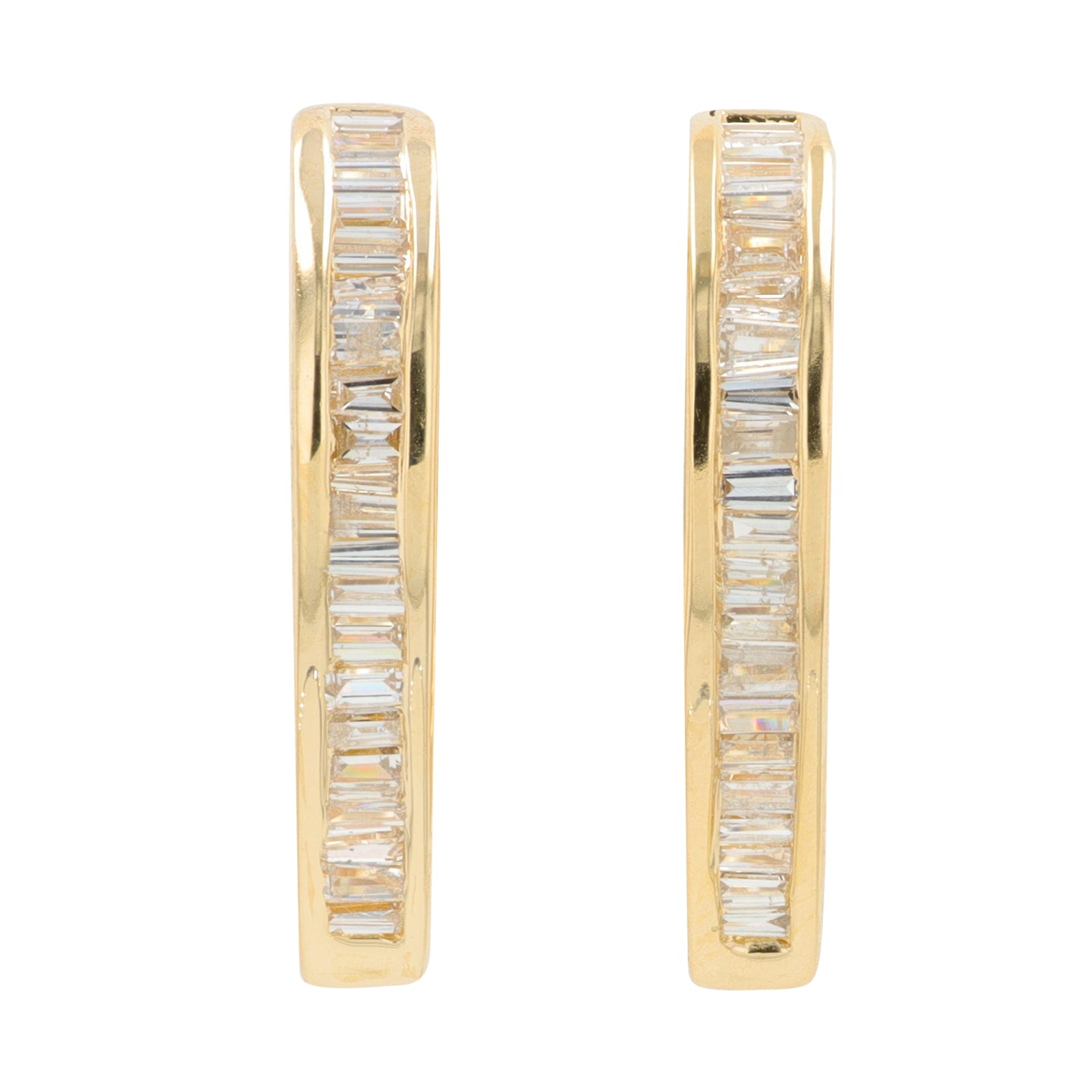 14K .55 CT Diamond Hoops<p><strong>More Colors Available</p></strong>