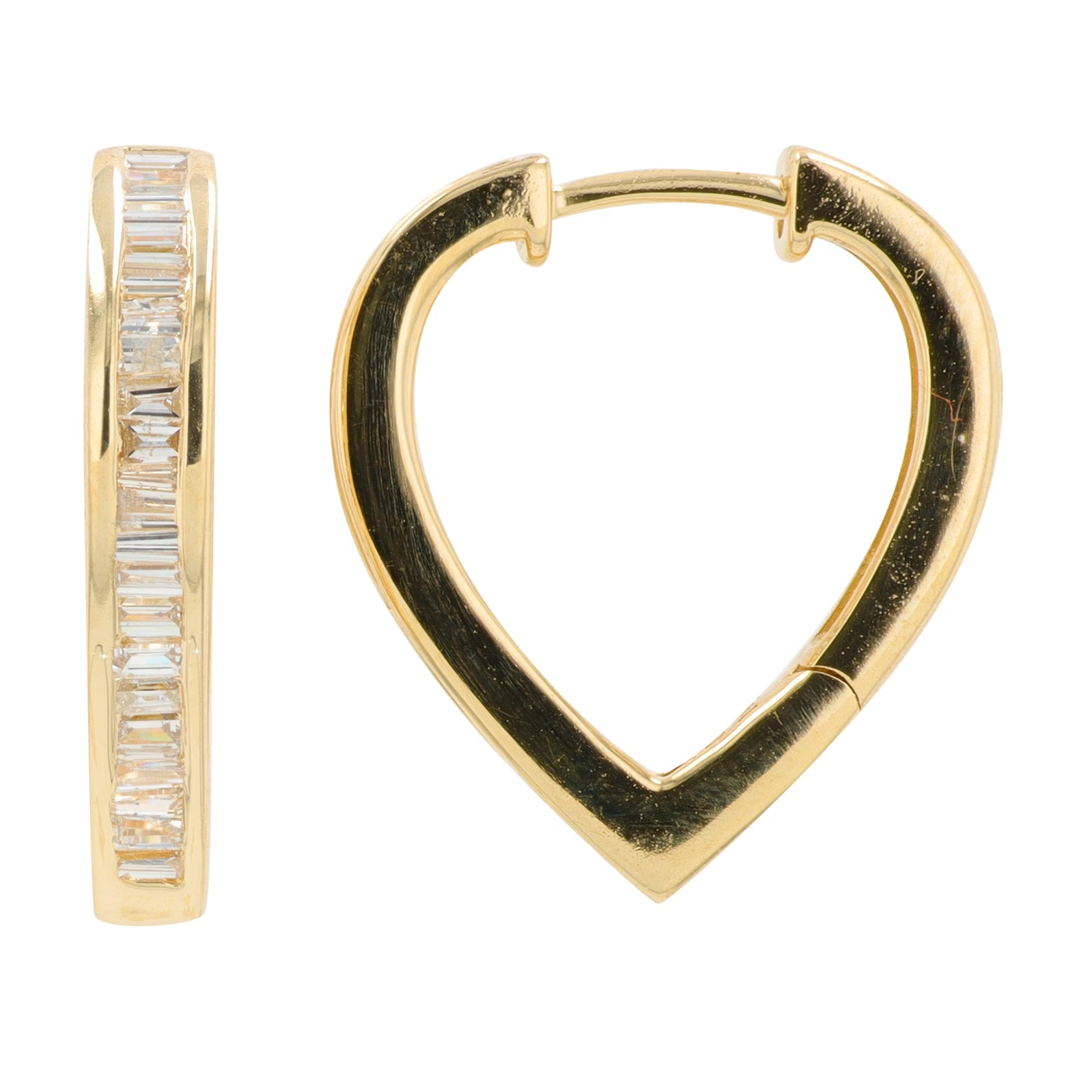 14K .55 CT Diamond Hoops<p><strong>More Colors Available</p></strong>