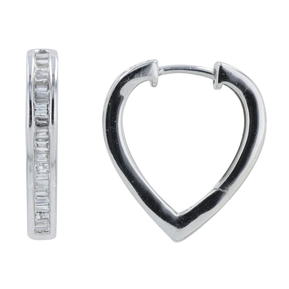 14K .55 CT Diamond Hoops<p><strong>More Colors Available</p></strong>